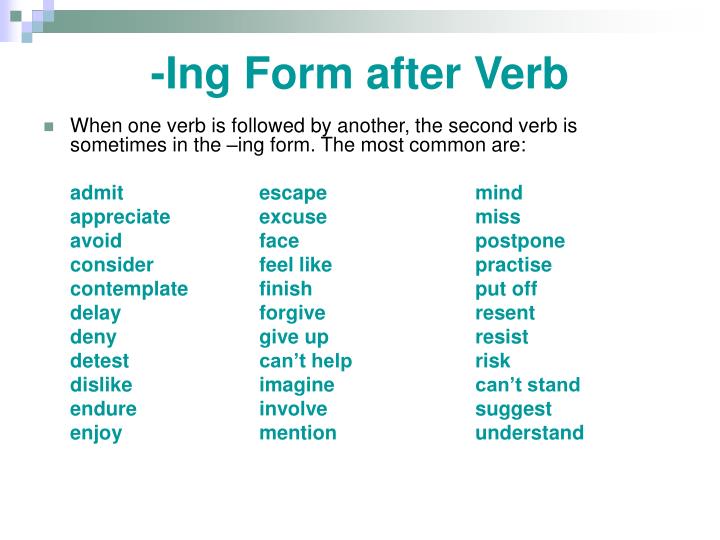 PPT Ing Form or Infinitive PowerPoint Presentation ID5168431
