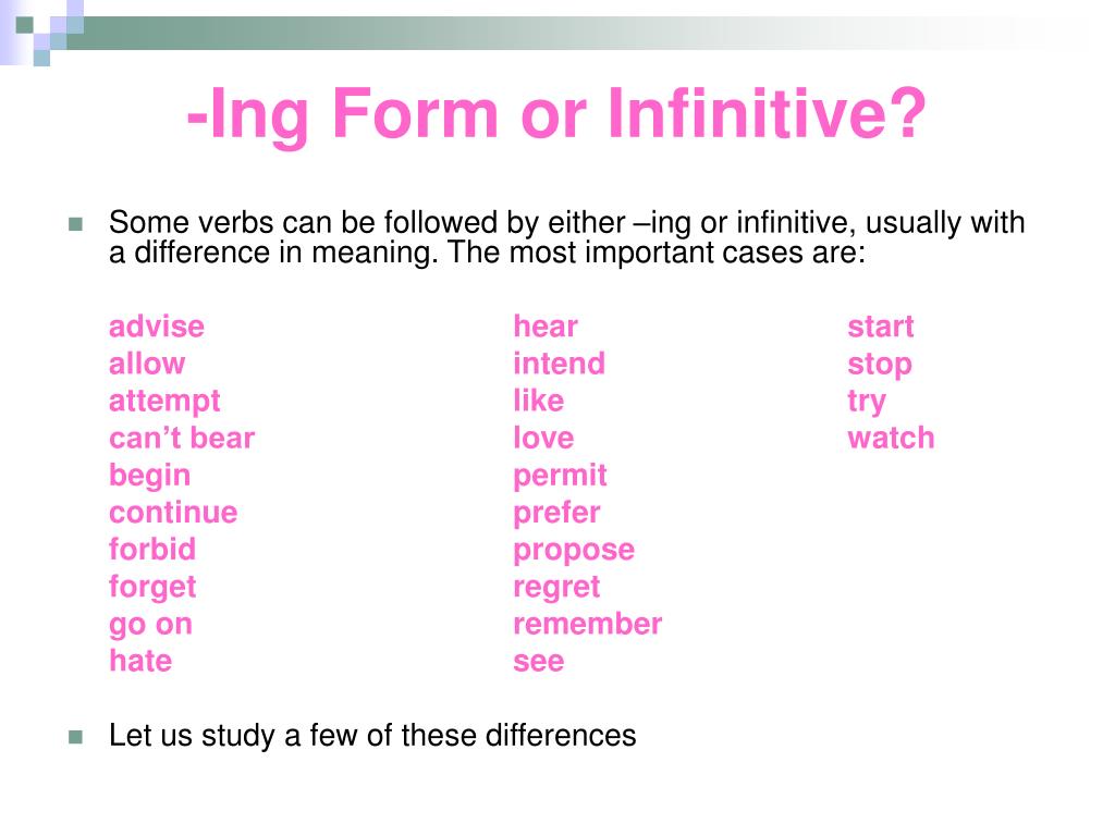 Talks ing. Infinitive ing forms правило. Ing or to Infinitive правило. Глаголы с ing и to Infinitive. Ing form or Infinitive.