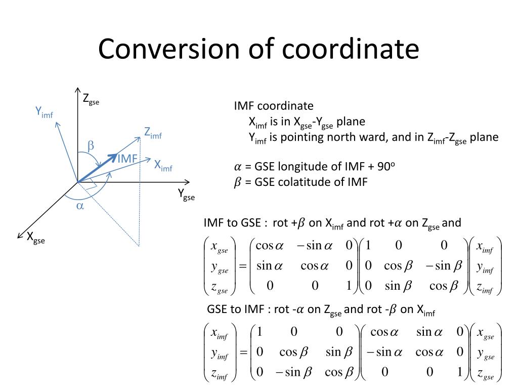 PPT - Conversion of coordinate PowerPoint Presentation, free download -  ID:5168501