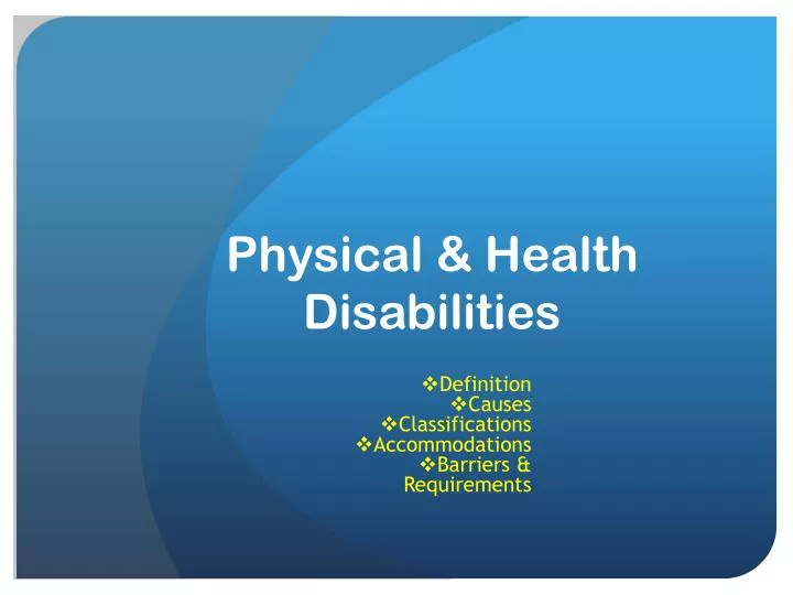 phisical disabilities phisical disabilities