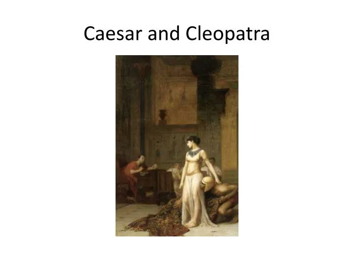 did julius caesar and cleopatra have a relationship