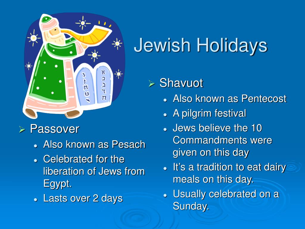 PPT Jewish Holidays and Festivals PowerPoint Presentation, free