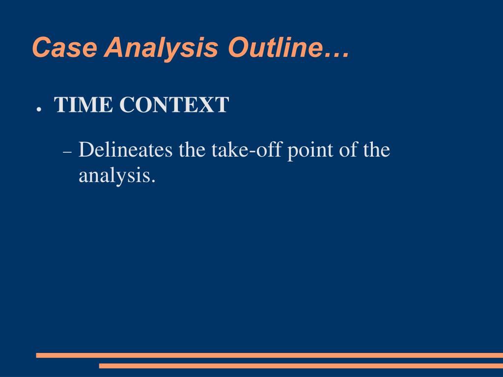 time context in case study meaning