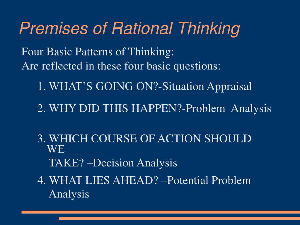 rational thinking essay