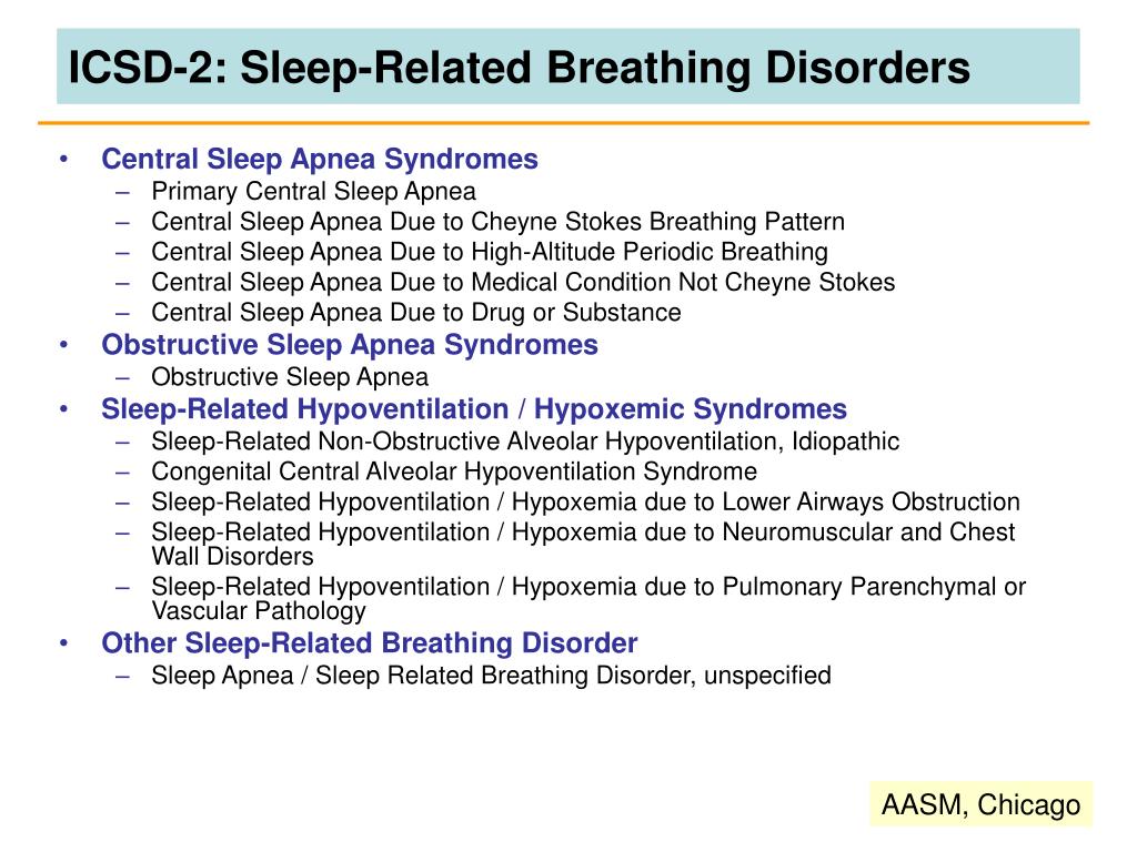 PPT The new international classification of sleep disorders (ICSD2