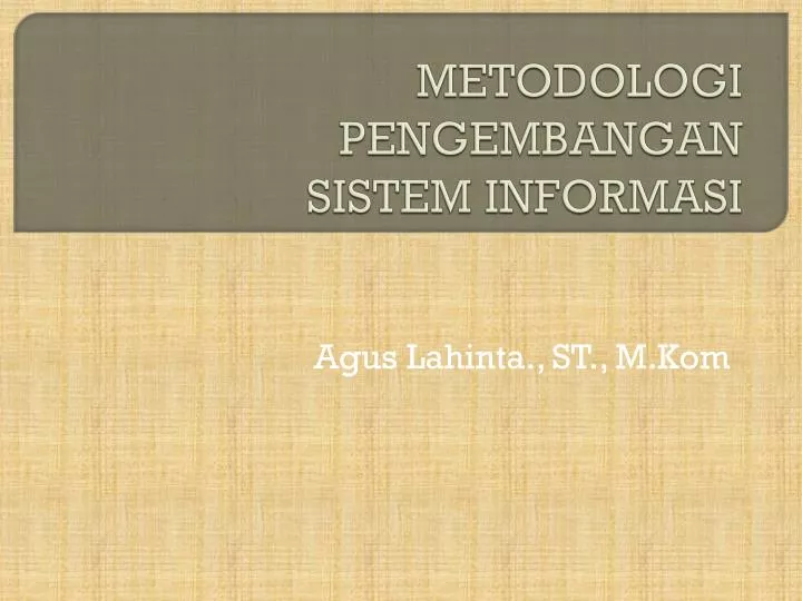 Ppt Metodologi Pengembangan Sistem Informasi Powerpoint Presentation My Xxx Hot Girl