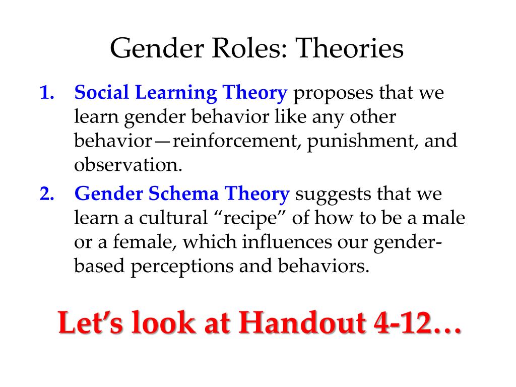 gender role theory essay
