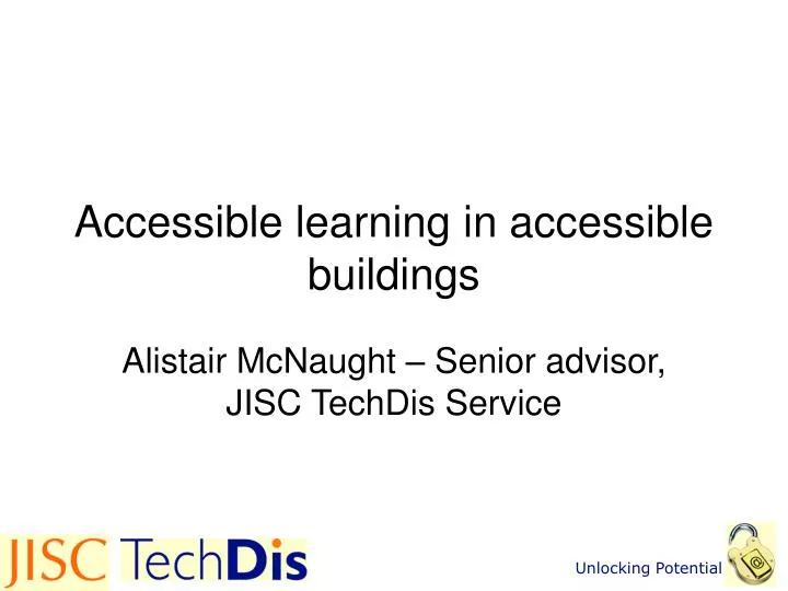 accessible learning in accessible buildings n.