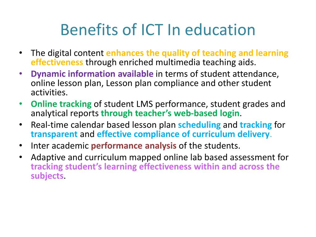 advantages of ict in education essay