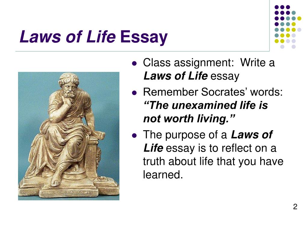 30 Laws of Life Essay Topics | blogger.com