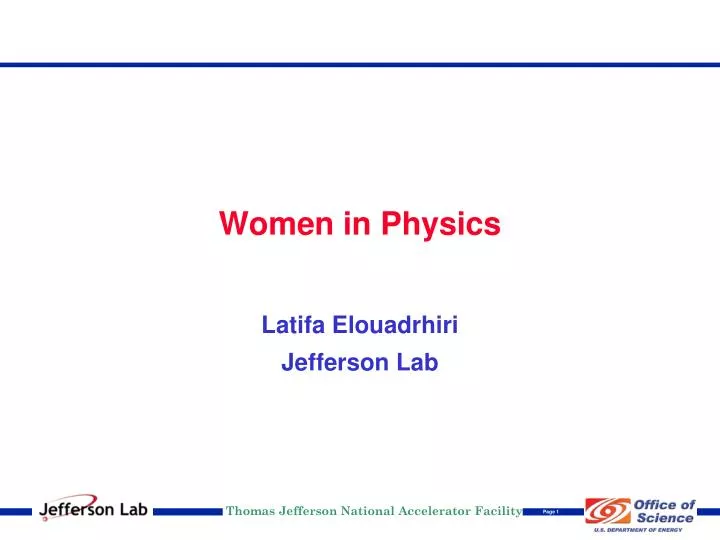 women in physics n.