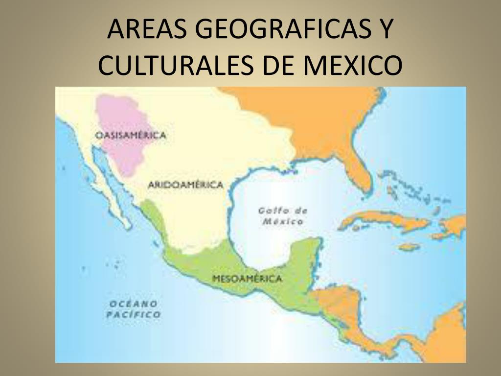 Mapa De Areas Culturales De Mexico Antiguo Tados