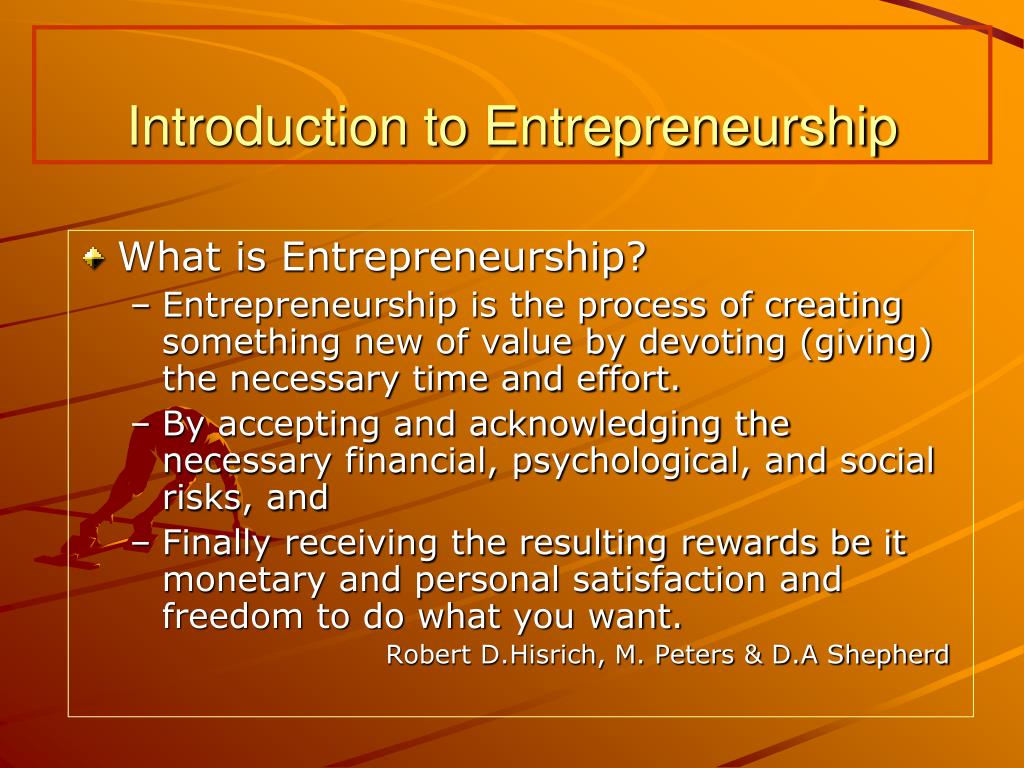 case study on entrepreneurship ppt