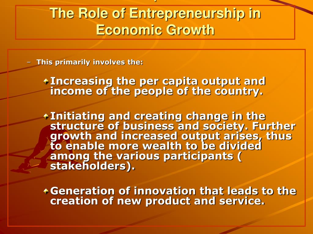 role of entrepreneurship in economic development research paper