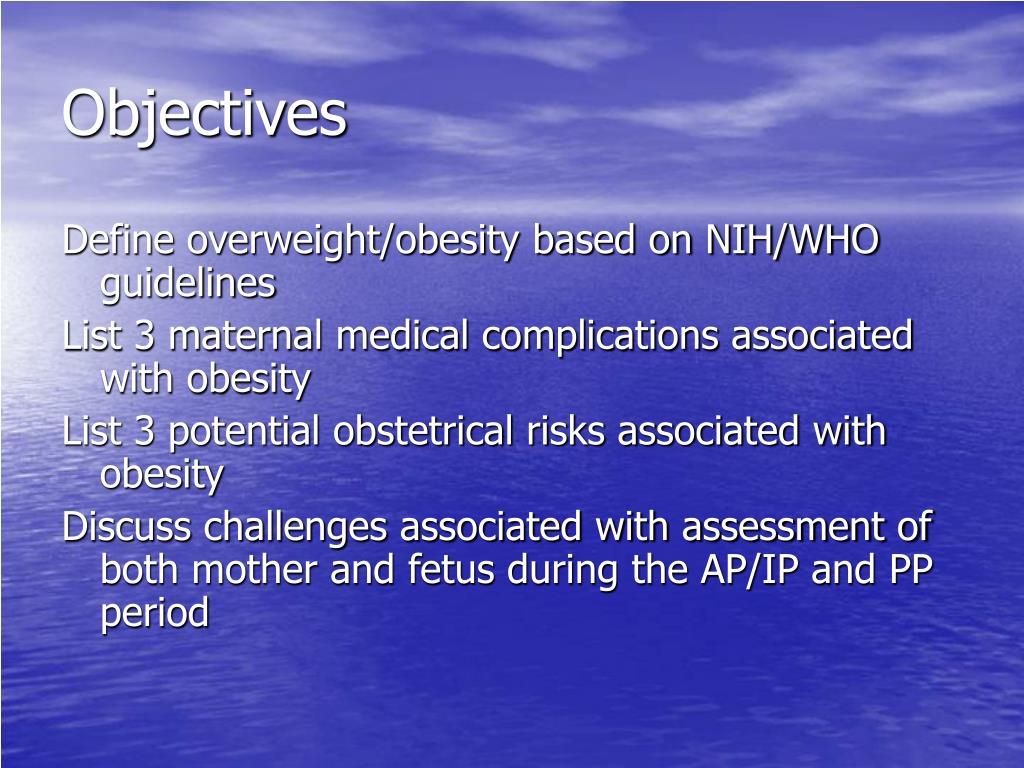 obesity in pregnancy powerpoint presentation