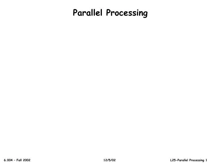 parallel processing n.
