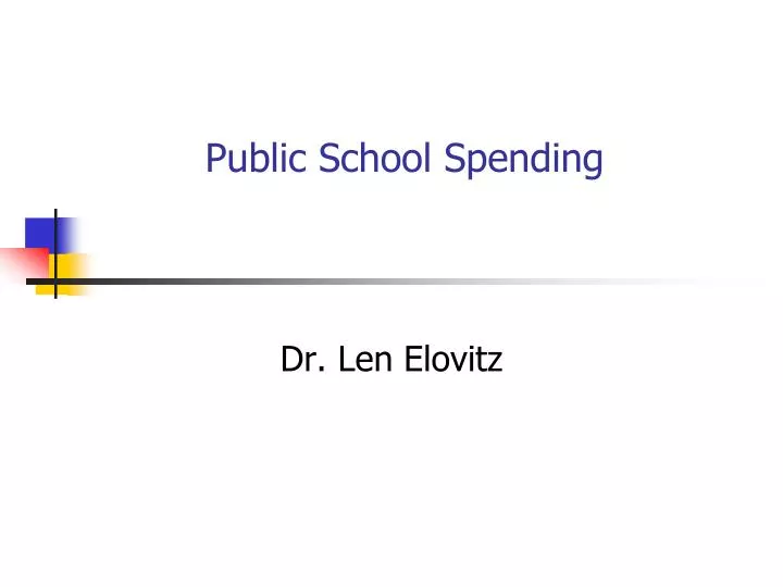 public school spending n.