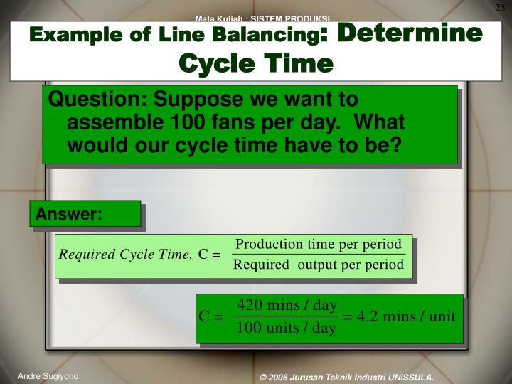PPT Chapter 7 Assembly Line Balancing PowerPoint Presentation ID