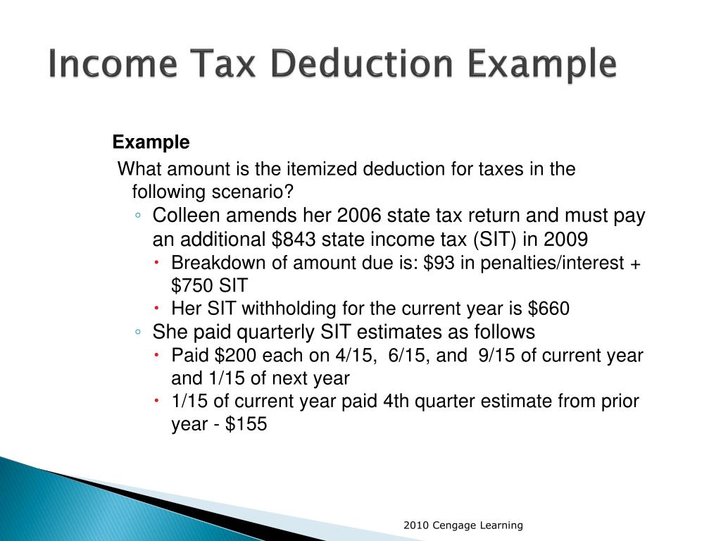 PPT - CHAPTER 5 Itemized Deductions & Other Incentives PowerPoint ...