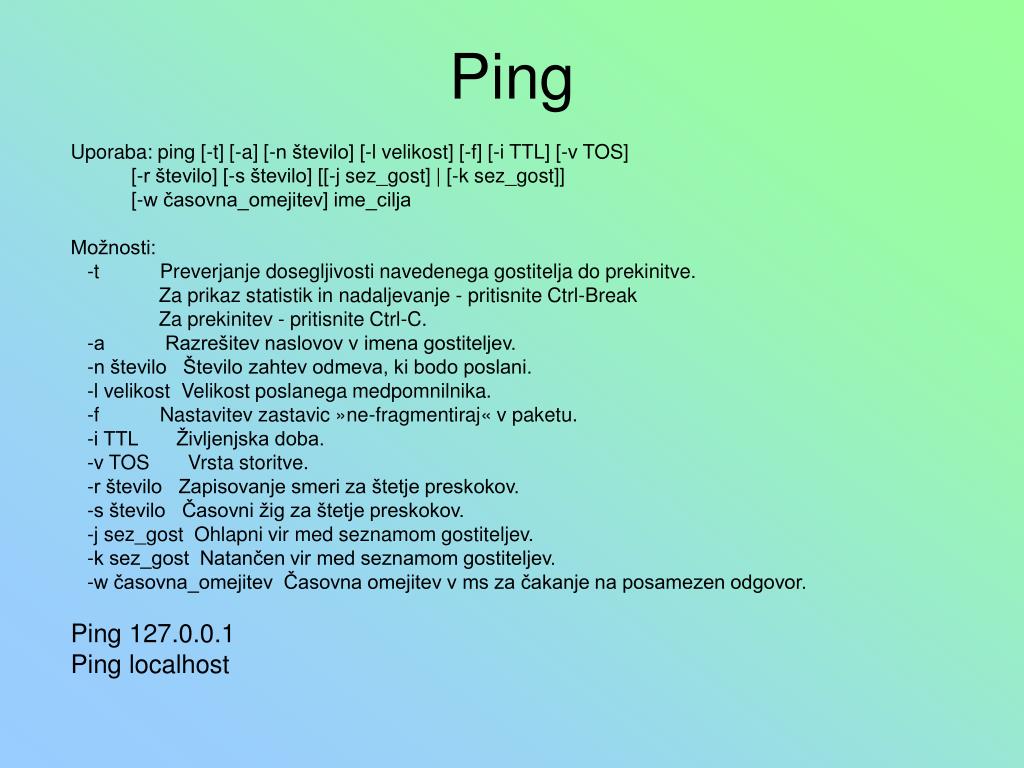 Ping id. Say Ping.