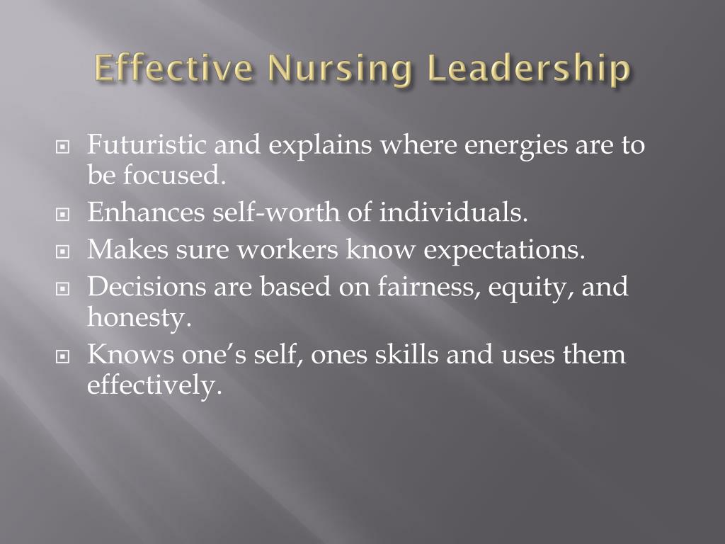 essay on nursing leadership