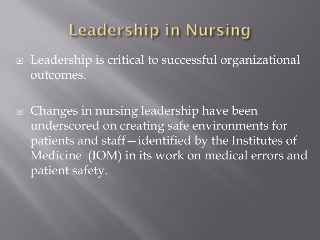 nursing leadership dissertation topics