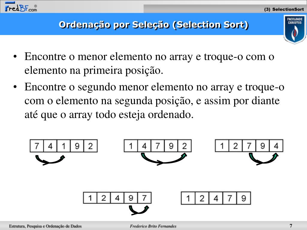 PPT - Algoritmos de Ordenação PowerPoint Presentation, free download -  ID:5119867