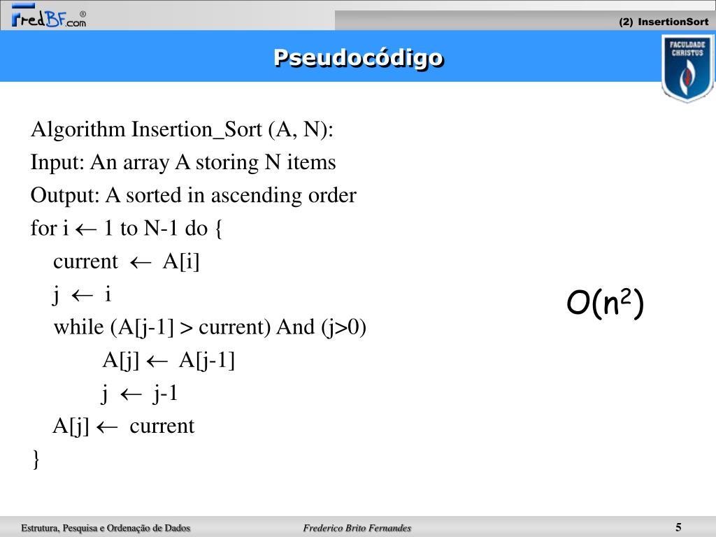 Ordenação de Dados. - ppt carregar