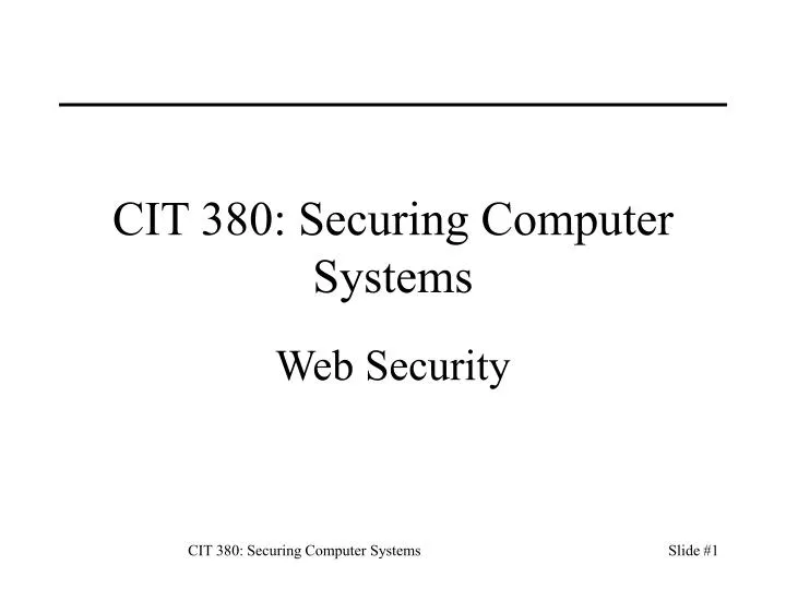 cit 380 securing computer systems n.