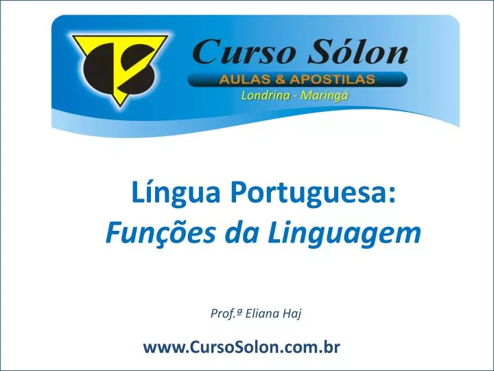 l ngua portuguesa fun es da linguagem n.