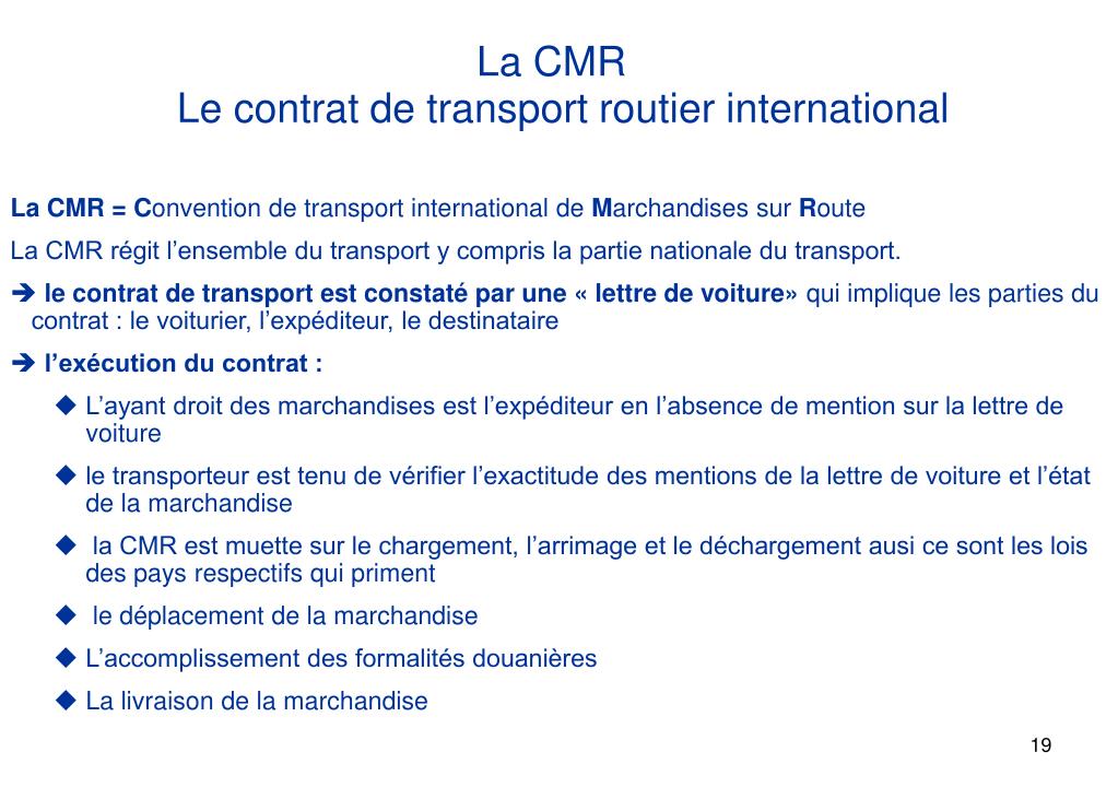 La CMR du transport routier : c'est quoi exactement ?