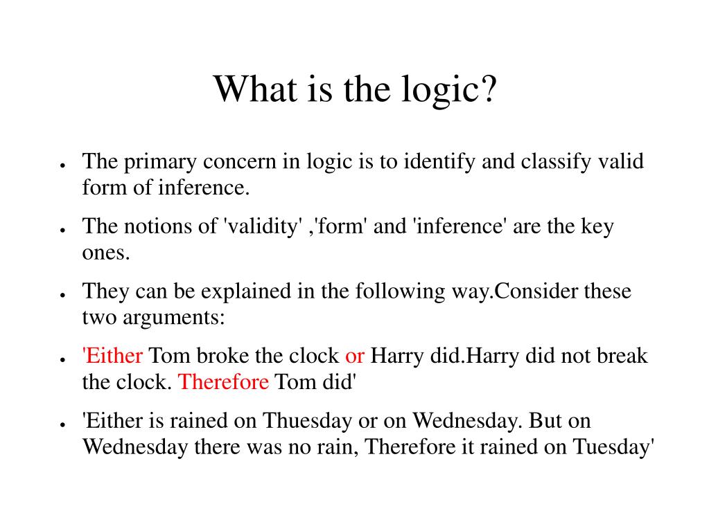 PPT What is the logic? PowerPoint Presentation, free download ID
