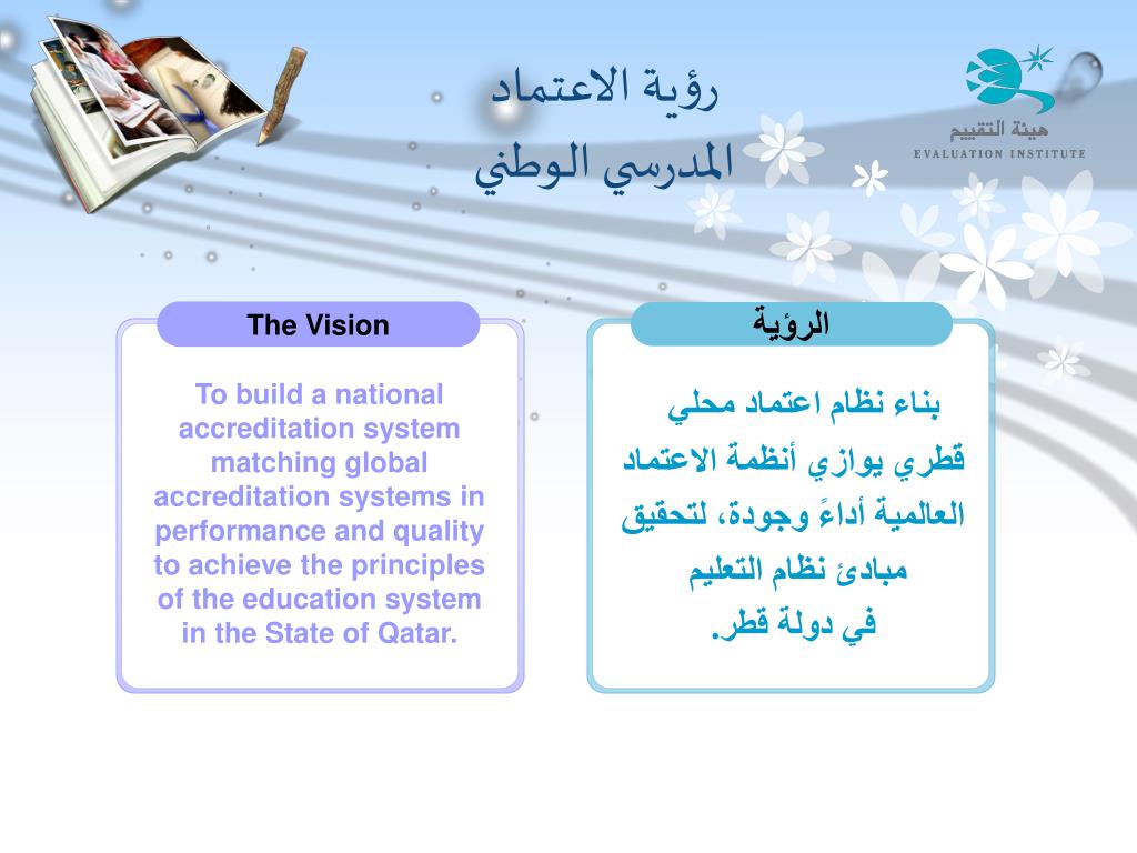 PPT - الاعتماد المدرسي الوطني لدولة قطر PowerPoint Presentation - ID:5188463