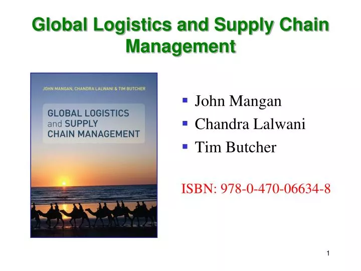 global logistics and supply chain management n.
