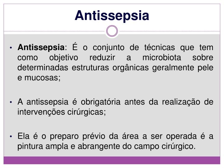 Qual A Diferença De Assepsia E Antissepsia