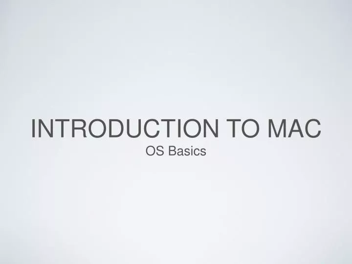 introduction to mac n.