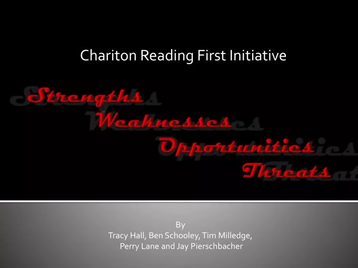 chariton reading first initiative n.