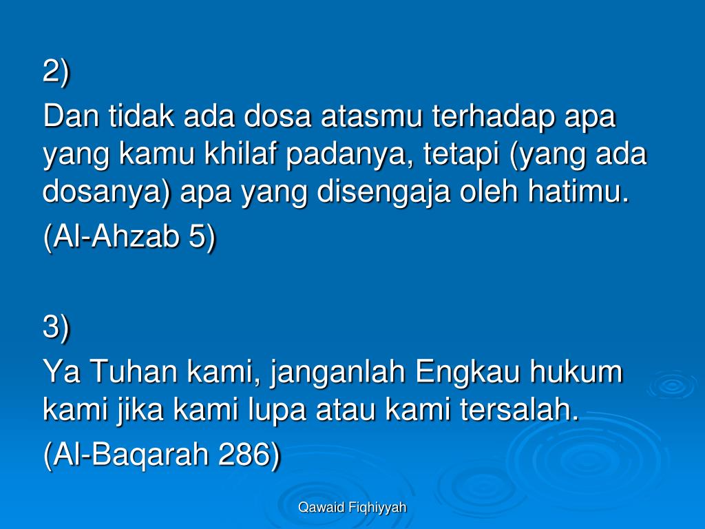 PPT - Qawaid Fiqhiyyah PowerPoint Presentation, free ...