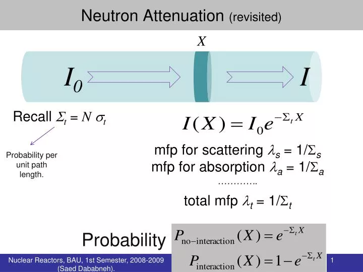 PPT Neutron Attenuation (revisited) PowerPoint Presentation, free download ID5194439