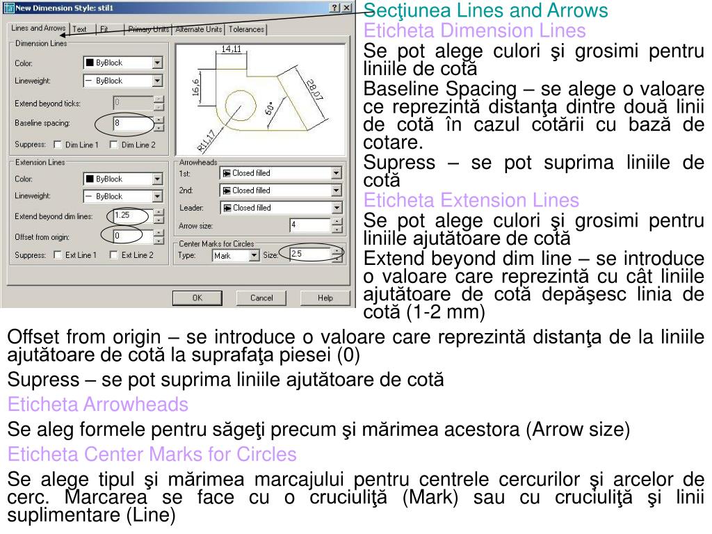 PPT - COTAREA Î n AutoCAD se pot î nscrie toate tipurile de cote şi anume:  Cote liniare – orizontale PowerPoint Presentation - ID:5196806