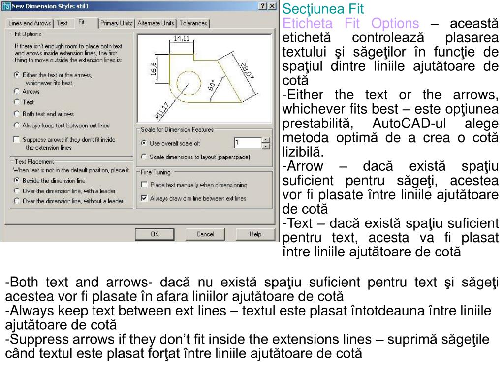PPT - COTAREA Î n AutoCAD se pot î nscrie toate tipurile de cote şi anume:  Cote liniare – orizontale PowerPoint Presentation - ID:5196806