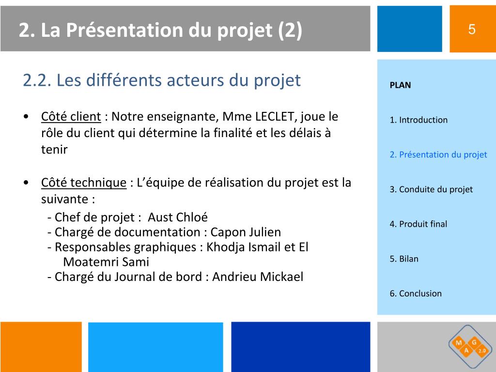presentation projet introduction