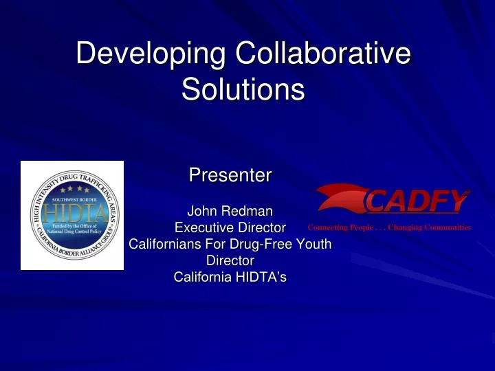 developing collaborative solutions n.