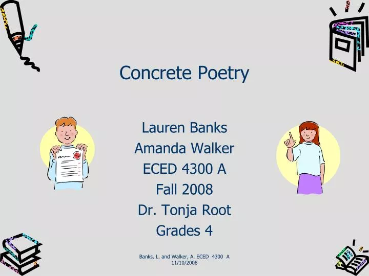 PPT Concrete Poetry PowerPoint Presentation, free download ID5198686