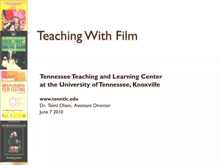 PPT Teaching With Film PowerPoint Presentation, free download ID