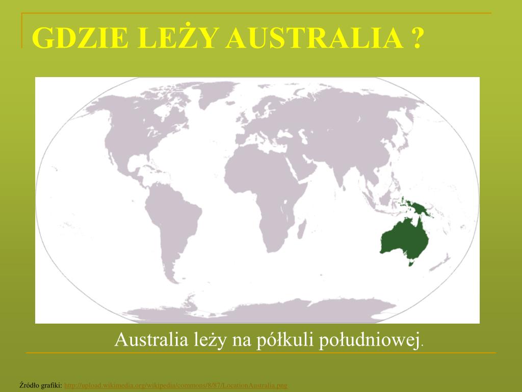 Na Jakim Kontynencie Leży Australia PPT - Osobliwości świata zwierzęcego i roślinnego Australii PowerPoint