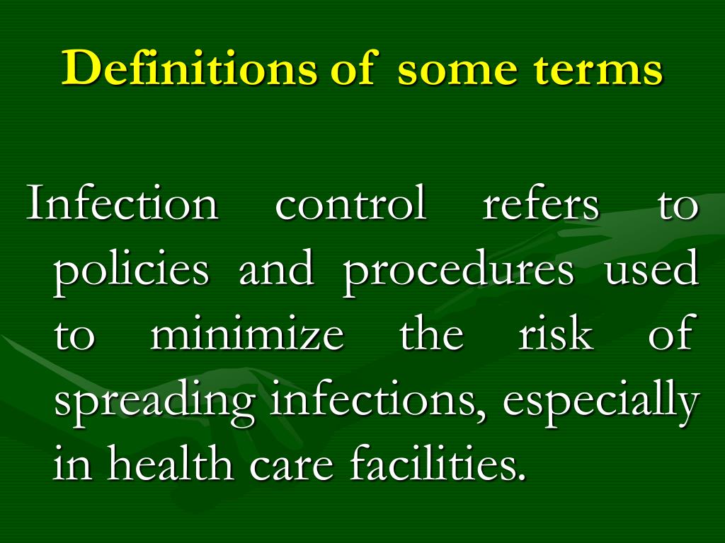 PPT Infection Control PowerPoint Presentation, free download ID5200833