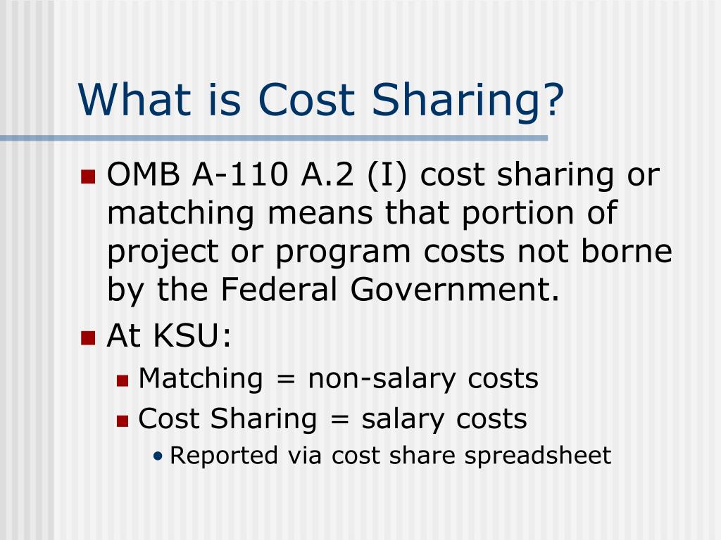 cost sharing meaning in education