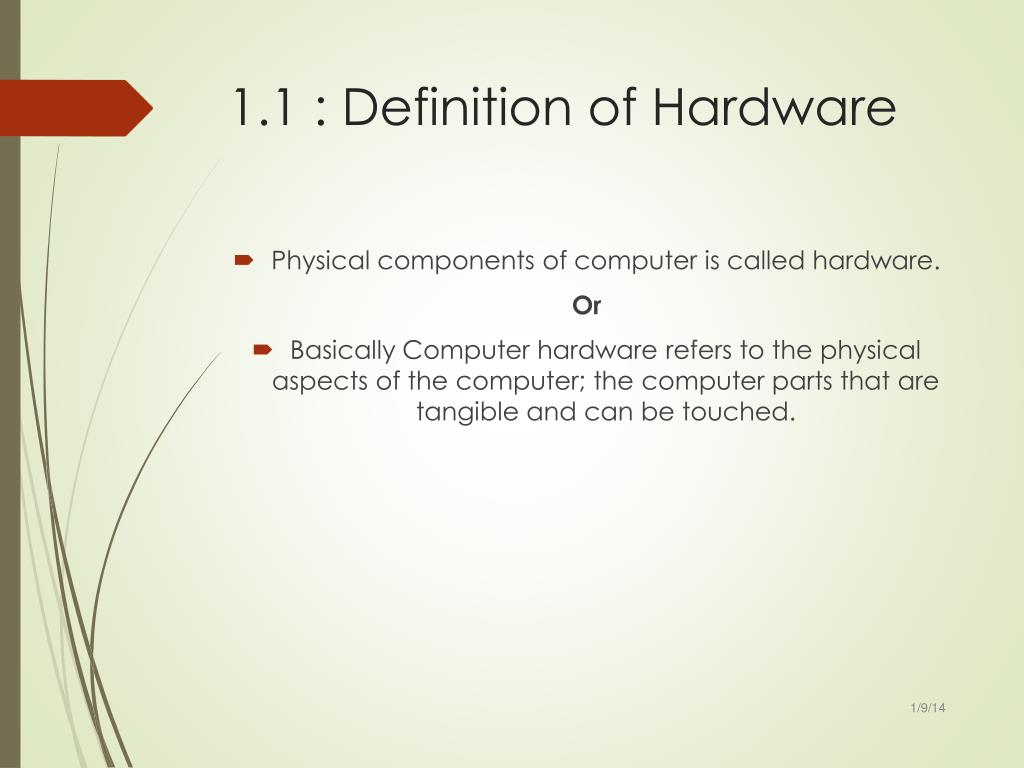 PPT Hardware And Software Components PowerPoint Presentation, free
