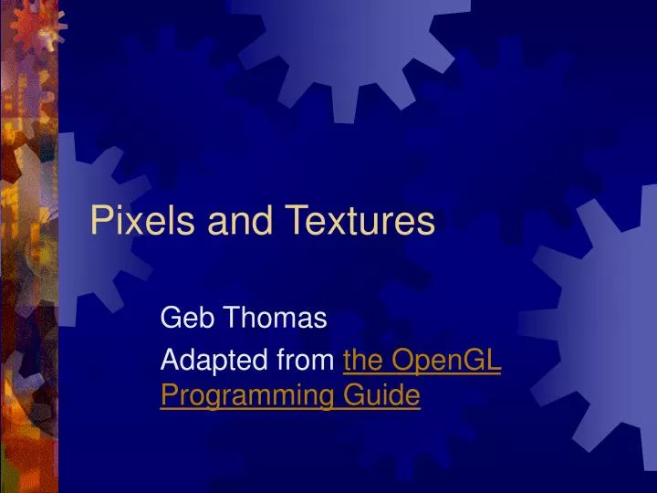 pixels and textures n.